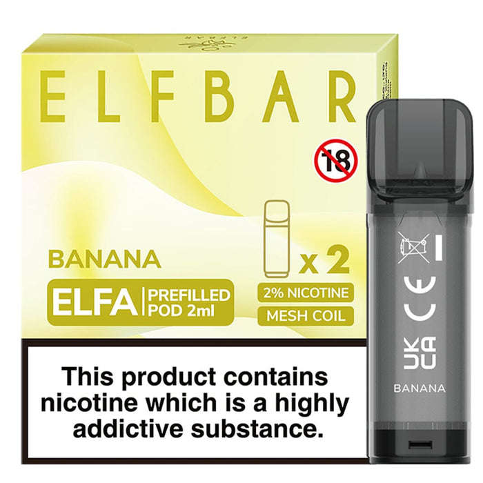 Banana Elfbar ELFA Prefilled Pods 2ml Elf Bar 