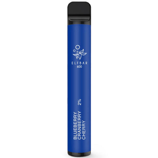 Elf Bar Disposable Pod Device 600 Puffs 2% Elf Bar 20mg Blueberry Cranberry Cherry 