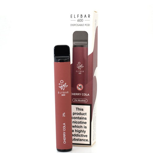 Elf Bar Disposable Pod Device 600 Puffs 2% Elf Bar 20mg Cherry Cola 