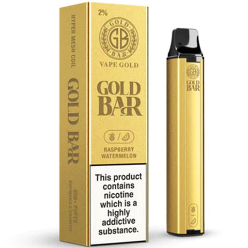 Gold Bar Disposable Vape Vape Gold Raspberry watermelon 20mg 