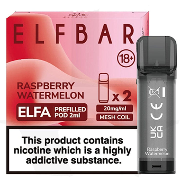 Raspberry Watermelon Elfbar ELFA Prefilled Pods 2ml Elf Bar 